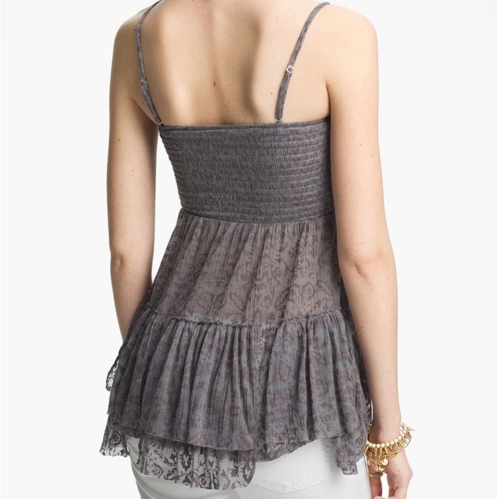 Free people Smocked Babydoll Camisole - Picture 4 of 8